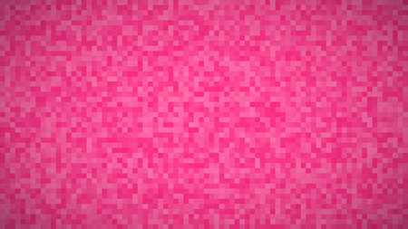 Abstract geometric background of squares. Pink pixel background with empty space. Vector illustration.のイラスト素材