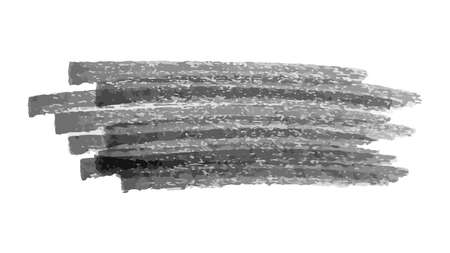 Scribble with a black marker. Doodle style scribble. Black hand drawn design element on white background. Vector illustrationのイラスト素材