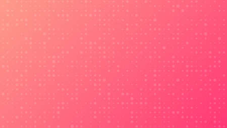 Abstract geometric background of sircles. Red pixel background with empty space. Vector illustration.のイラスト素材