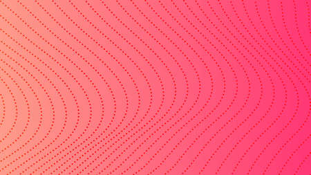 Halftone gradient background with dots. Abstract red dotted pop art pattern in comic style. Vector illustrationのイラスト素材