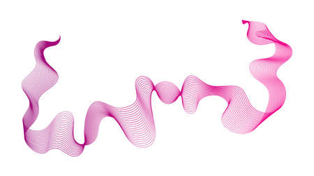 Abstract backdrop with purple wave gradient lines on white background. Modern technology background, wave design. Vector illustrationのイラスト素材