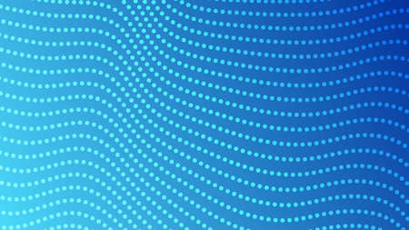 Halftone gradient background with dots. Abstract blue dotted pop art pattern in comic style. Vector illustrationのイラスト素材