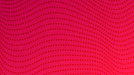 Halftone gradient background with dots. Abstract red dotted pop art pattern in comic style. Vector...