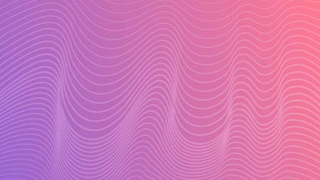 Modern colorful gradient background with wavy lines. Violet geometric abstract presentation...