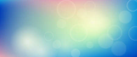 Abstract background with blur bokeh light effect. Modern colorful circular blur light backdrop. Vector illustrationのイラスト素材