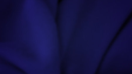 Abstract background with crumpled cloth. Dark blue realistic silk texture with empty space. Vector illustrationのイラスト素材