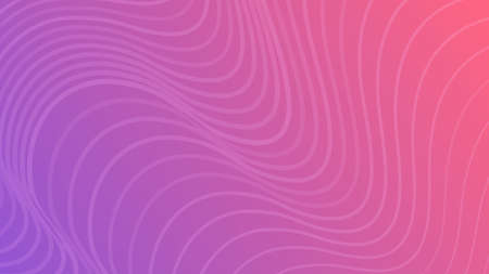 Modern colorful gradient background with wave lines. Violet geometric abstract presentation backdrop. Vector illustrationのイラスト素材