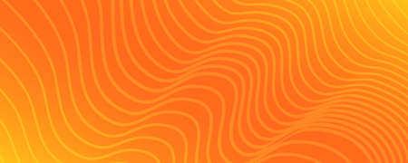 Modern colorful gradient background with wave lines. Yellow geometric abstract presentation backdrop. Vector illustrationのイラスト素材