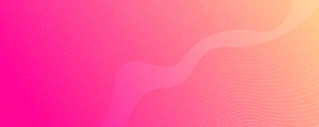 Modern colorful gradient background with wave lines. Pink geometric abstract presentation backdrop....