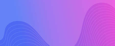 Modern colorful gradient background with wave lines. Purple geometric abstract presentation...