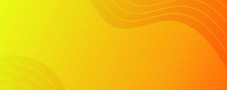 Modern yellow gradient backgrounds with wave lines. header banner. Bright geometric abstract...