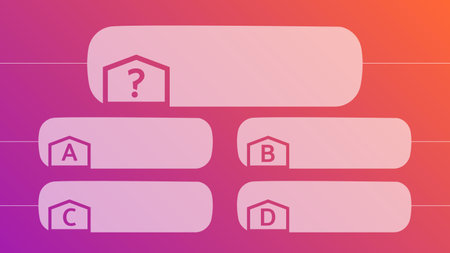 Multiple choice quiz template. Question and answers template form on gradient background. vector illustrationのイラスト素材