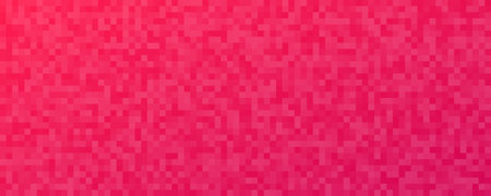 Abstract gradient geometric background of squares. Red pixel backgrounds with empty space. vector illustrationのイラスト素材