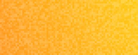Abstract gradient geometric background of squares. Yellow pixel backgrounds with empty space. vector illustrationのイラスト素材
