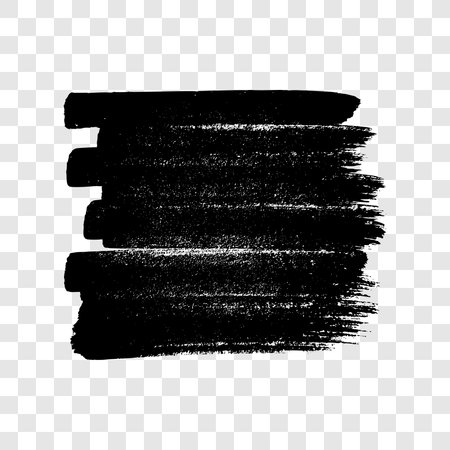 Scribble with a black marker. Doodle style scribble. Black hand drawn design element on transparent background. vector illustrationのイラスト素材