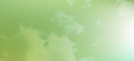 Modern green gradient backgrounds with clouds. Header banner. Bright abstract presentation backdrop....