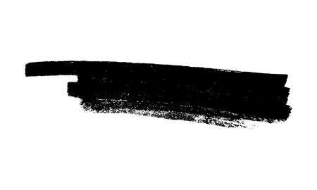 Scribble with a black marker. Doodle style scribble. Black hand drawn design element on white background. Vector illustrationのイラスト素材