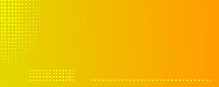 Abstract yellow gradient geometric background with dots. Header banner. Bright abstract presentation backdrop. Vector illustrationのイラスト素材