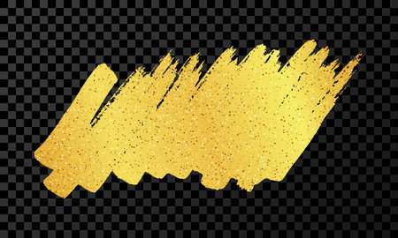 Scribble with a gold marker. Doodle style scribble. Gold hand drawn design element on dark transparent background. Vector illustrationのイラスト素材