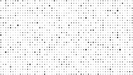 Abstract geometric background with squares. Gray pixels on white with empty space. Digital business backdrop. Vector illustrationのイラスト素材