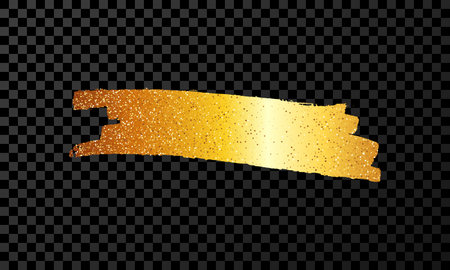 Scribble with a gold marker. Doodle style scribble. Gold hand drawn design element on dark transparent background. Vector illustrationのイラスト素材