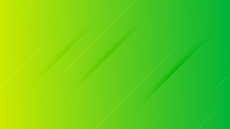 Abstract green gradient background with lines and shadows. Header banner. Bright abstract presentation backdrop. Vector illustrationのイラスト素材