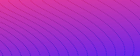 Halftone background with flowing dots. Purple abstract wave texture. Vector illustration