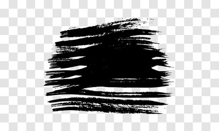 Black brush stroke. Hand drawn ink spot isolated on transparent background. Vector illustrationのイラスト素材
