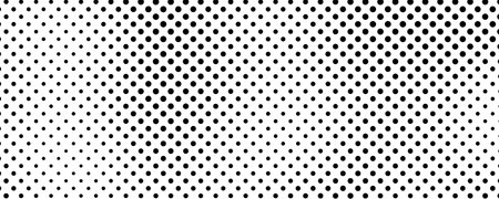 Halftone background with dots. Black and white pop art pattern in comic style. Monochrome dot texture. Vector illustrationのイラスト素材