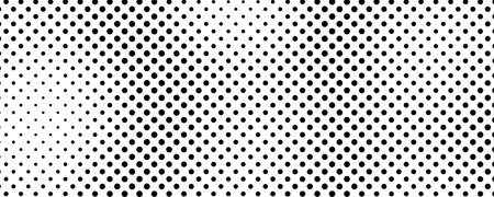 Halftone background with dots. Black and white pop art pattern in comic style. Monochrome dot texture. Vector illustrationのイラスト素材