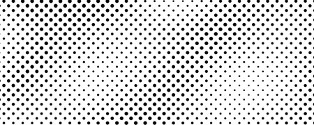Halftone background with dots. Black and white pop art pattern in comic style. Monochrome dot texture. Vector illustrationのイラスト素材