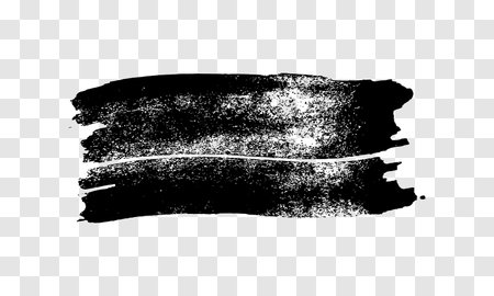 Black brush stroke. Hand drawn ink spot isolated on transparent background. Vector illustrationのイラスト素材
