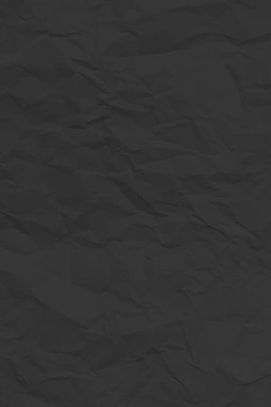 Black clean crumpled paper background. Vertical crumpled empty paper template for posters and banners. vector illustrationのイラスト素材