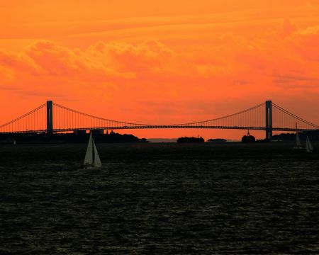 Manhattan bridgeの写真素材