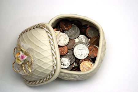 A Collection of American coins as daily savings