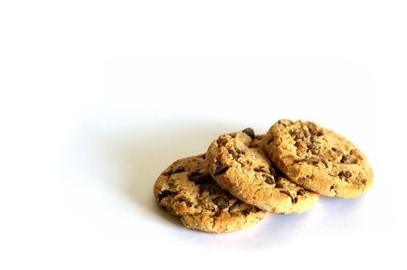 Cookies isolated against a white back groundの写真素材