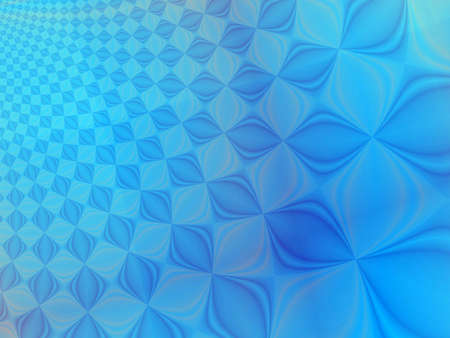 Fractal rendition of blue beads back groundの写真素材