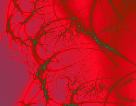 Fractal rendition of red curves back groundの写真素材