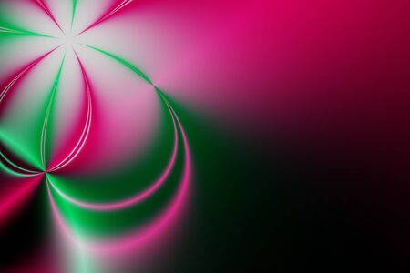 Fractal rendition of a spring flower with copyspace to rightの写真素材