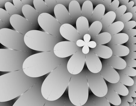 Fractal rendition of multi-colored flower back groundの写真素材