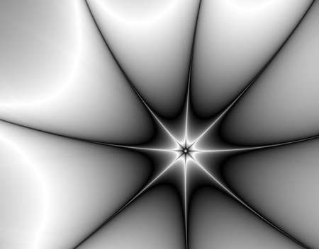 Fractal rendition of a glowing star back groundの写真素材