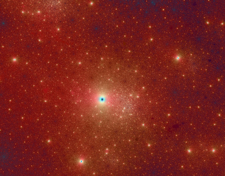 fractal rendition of galaxy with sun and stars