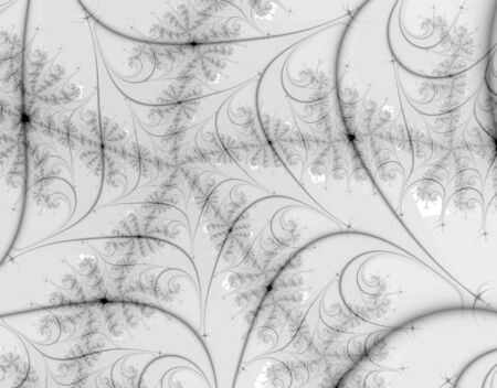 Fractal rendition of a cleanly woven spider webの写真素材