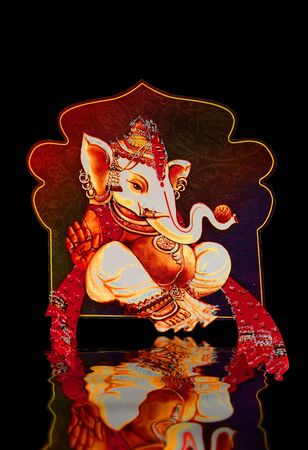 Beautiful picture of Ganesha an hindu godの写真素材