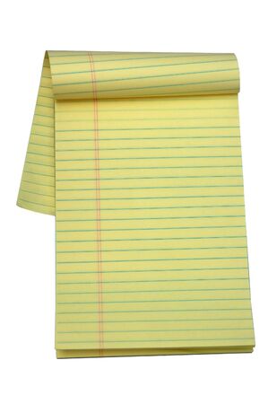 A colorful notepad isolated on a white backgroundの写真素材