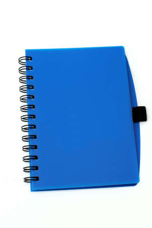 A blue book isolated ona  white back groundの写真素材
