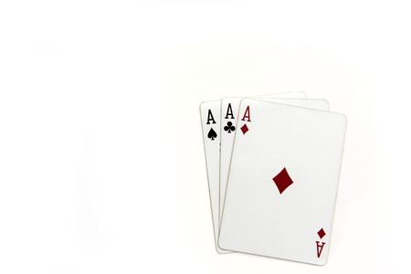 a collection of playing cards backgroundの写真素材