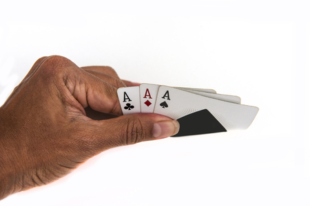 a collection of playing cards backgroundの写真素材