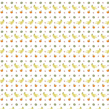 8bit fruits pattern