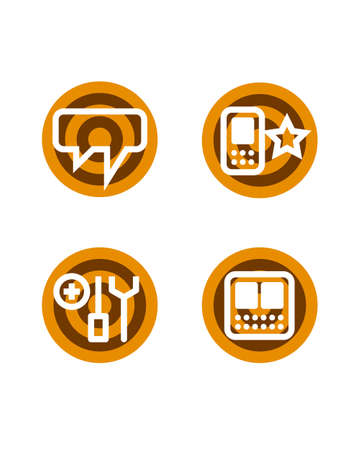 mobile signsのイラスト素材